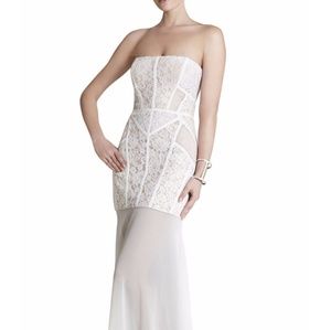 BCBG Maxaria Vivienne dress white lace Crochet